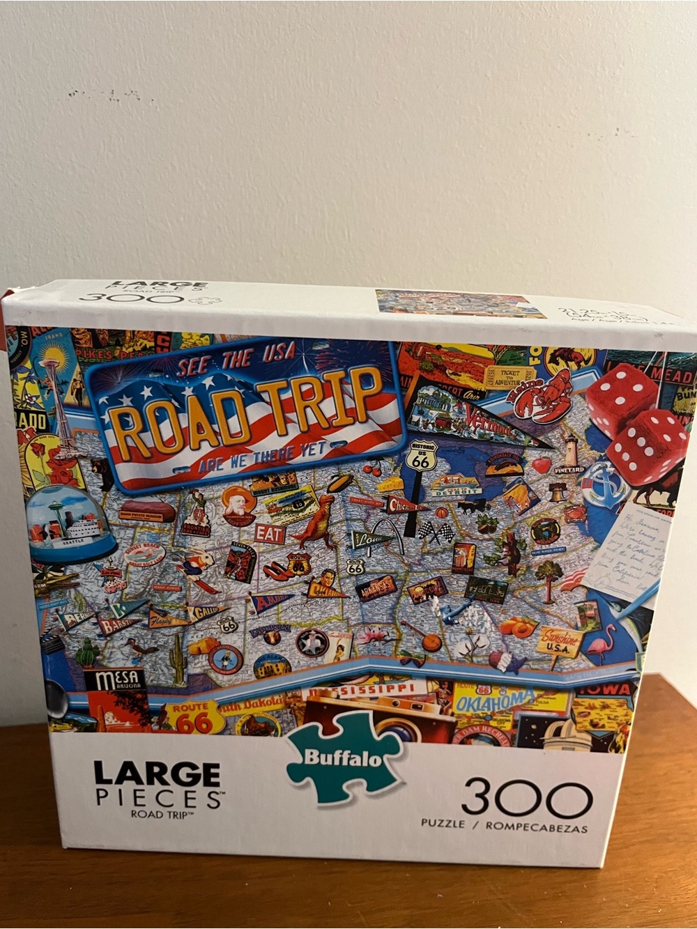 Buffalo Games Road Trip Puzzle - Blue Multi Color (300 Large Pieces)